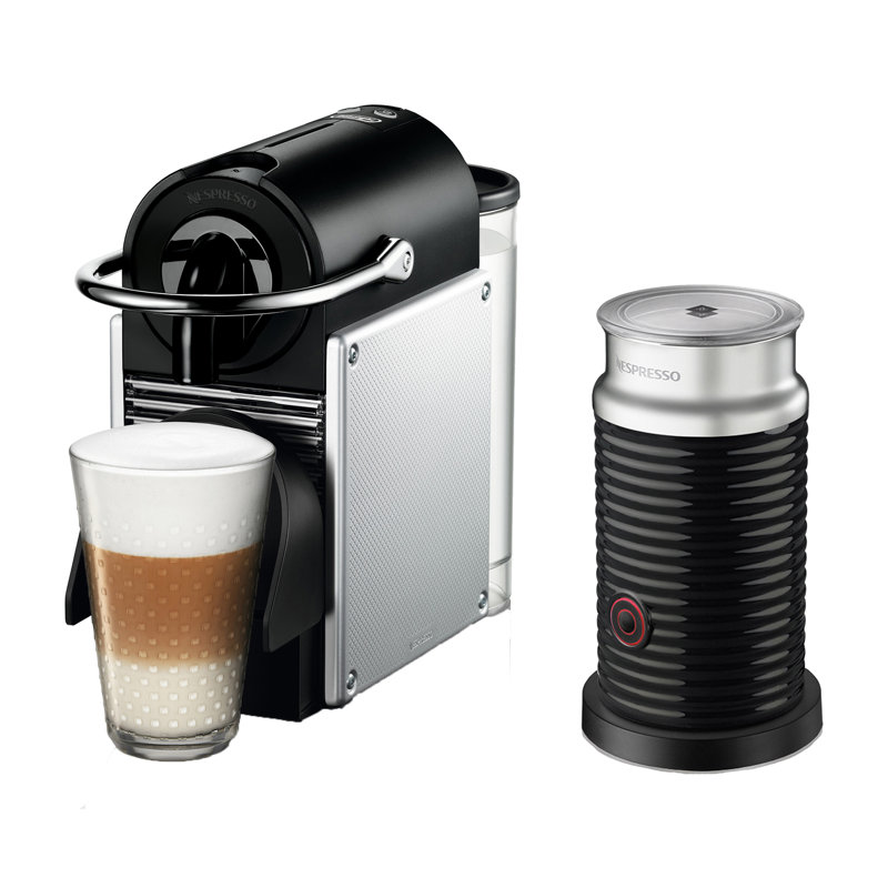 Nespresso Pixie Espresso Machine with Aeroccino Milk Frother by